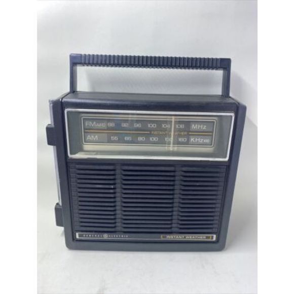 General Electric FM/AM Instant Weather Radio Model 7-2841A Vintage TESTED WORKS - Picture 2 of 13